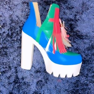 booties colors blocking style